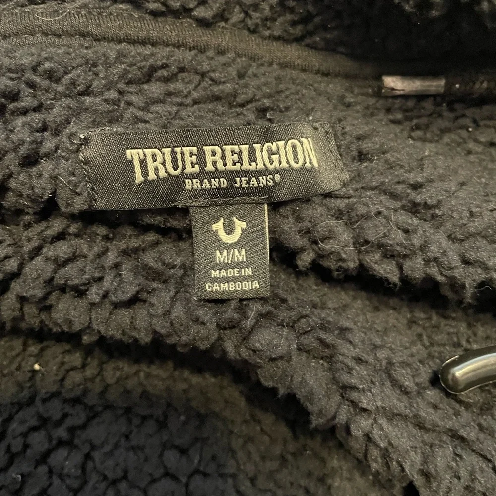 True Religion Buddha Sherpa Zip Hoodie Medium‎
